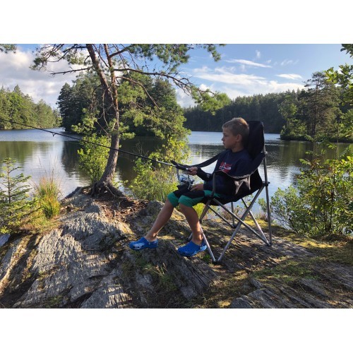 Складной стул BasicNature Travelchair Holiday, чёрный