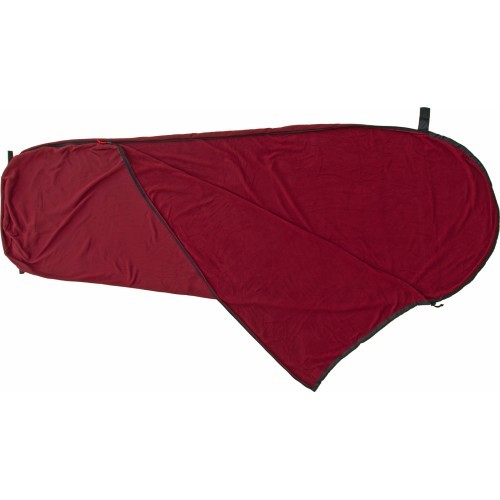 Вкладыш в спальный мешок Origin Outdoors Microfleece, форма кокона, бордовый