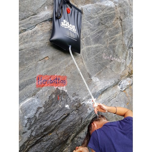 Origin Outdoors saritināms saules duša, 10 l