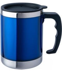 Termokrūze BasicNature Stainless Steel Beaker MUG, 0,42 l, zila