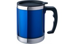 Термокружка BasicNature Stainless Steel Beaker MUG, 0,42 л, синяя