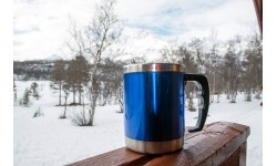 Thermal Mug BasicNature Stainless Steel Beaker MUG, 0.42L, Blue