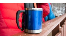 Termokrūze BasicNature Stainless Steel Beaker MUG, 0,42 l, zila