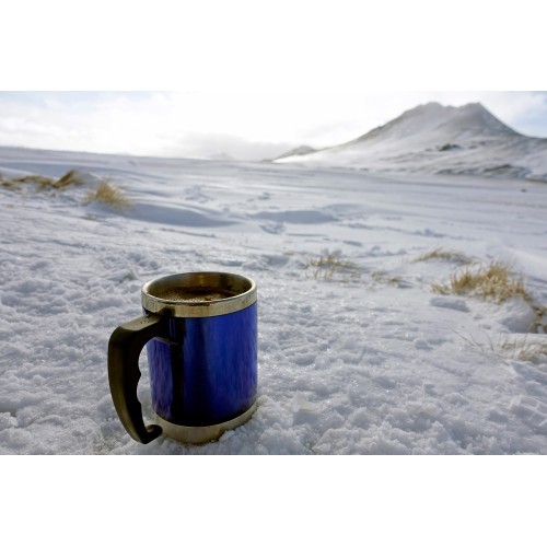 Термокружка BasicNature Stainless Steel Beaker MUG, 0,42 л, синяя