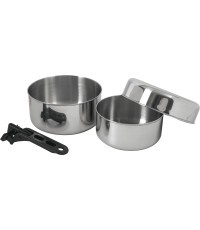 Cooking Set BasicNature Stainless Steel Biwak 1