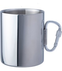 Foldable Stainless Steel Cup BasicNature Space Safer Thermo, 0.34L