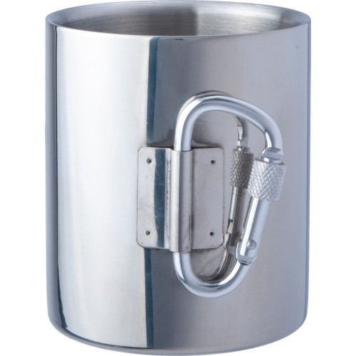 Foldable Stainless Steel Cup BasicNature Space Safer Thermo, 0.34L