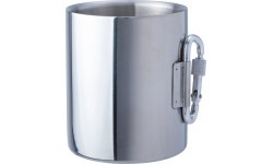 Foldable Stainless Steel Cup BasicNature Space Safer Thermo, 0.34L