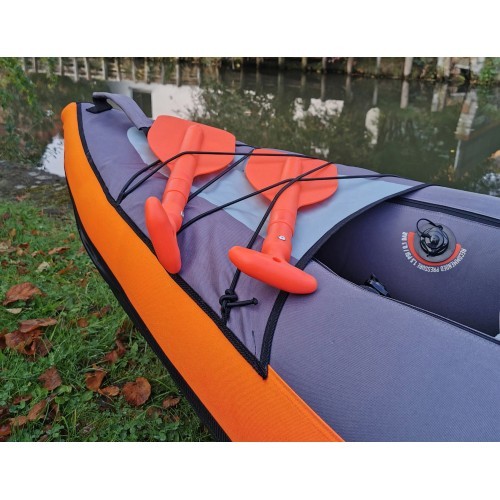Teleskopiskais airis BasicNature Mini 107cm, oranžs
