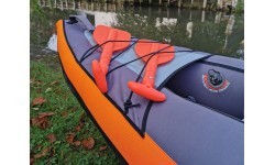 Teleskopiskais airis BasicNature Mini 107cm, oranžs