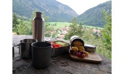 Krūze BasicNature Titanium Beaker, 375ml