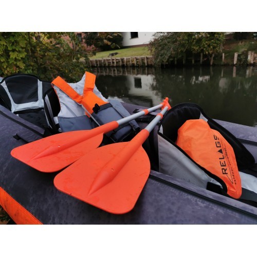 Teleskopiskais airis BasicNature Mini 107cm, oranžs