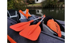 Teleskopiskais airis BasicNature Mini 107cm, oranžs