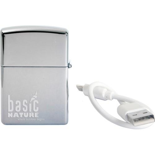Электроимпульсная зажигалка BasicNature Arc USB Polished