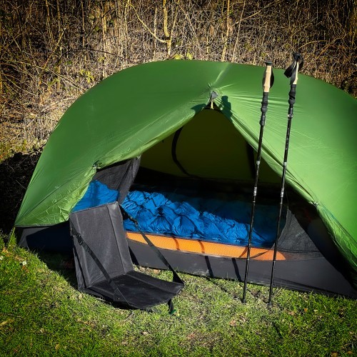 Krēsls Origin Outdoors Travelchair Trail, melns