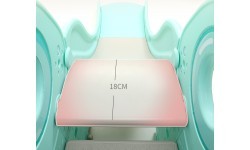 Bērnu slidkalniņš ar šūpolēm un basketbola grozu 4-in-1 inSPORTline Swingslide - Pink