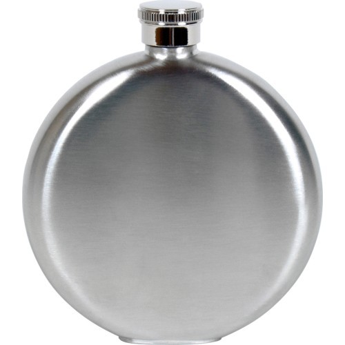 BasicNature Hip flask 'Brush, round'