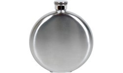 BasicNature Hip flask 'Brush, round'