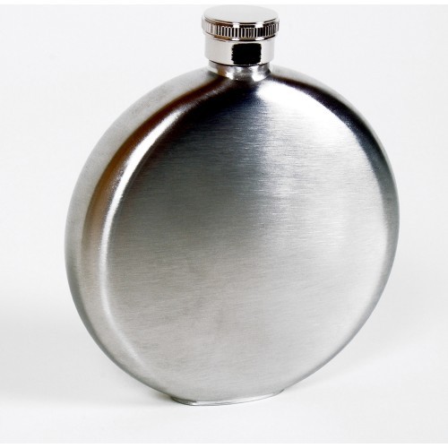 BasicNature Hip flask 'Brush, round'
