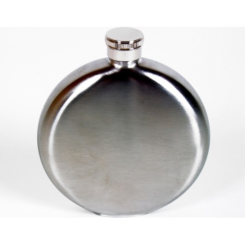 BasicNature Hip flask 'Brush, round'