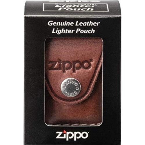 Бензиновая зажигалка Zippo в кожаном чехле