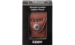Бензиновая зажигалка Zippo в кожаном чехле