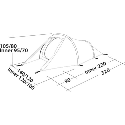 Robens Tent  Arch 2  2 person(s), Blue