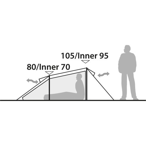 Telts Robens Arch 2, 2 personām, zila