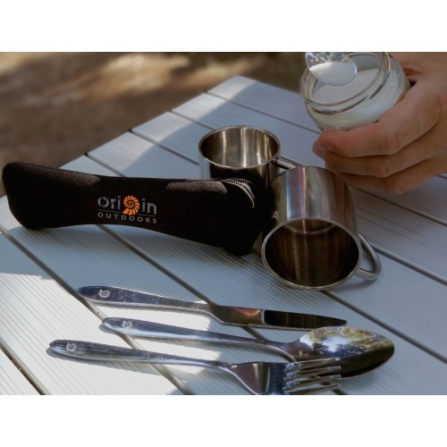Origin Outdoors galda piederumu komplekts Biwak 'Dinner'