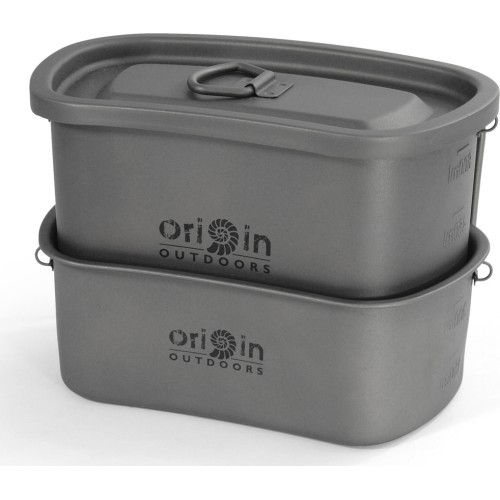 Origin Outdoors kempinga katlu komplekts “Titanium”