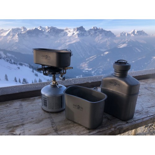 Origin Outdoors kempinga katlu komplekts “Titanium”