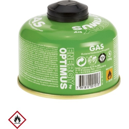Butāna gāzes kasetne kempinga plītij, 100 g