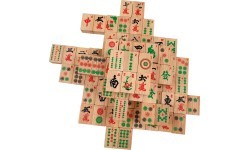 Philos Mah Jongg with Arabic numbers wood