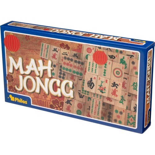 Philos Mahjong ar arābu cipariem, koka