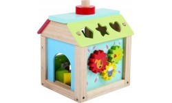 Wooden Educational Cube Sorter + Blocks Ecotoys