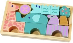 Koka klucīši dzīvnieki 13 gab. Ecotoys