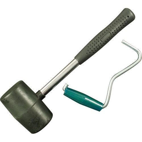 Highlander gumijas āmurs un mietiņu izvelkotājs
