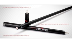 Billiard Cue, Pool, Cuetec Jump Cynergy Propel, red, quick release