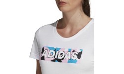Adidas AOP Pack Tee II blouse, White DV3024
