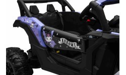 Elektromobilis Buggy ATV Defend 4x4 KUROMI, violets