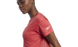 Женская футболка Reebok Wor Comm Poly Tee, розовая FQ0404
