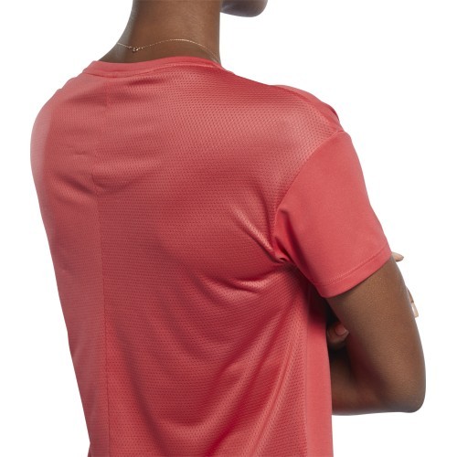 Женская футболка Reebok Wor Comm Poly Tee, розовая FQ0404