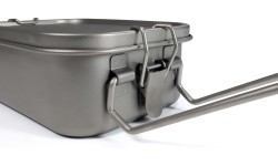 Origin Outdoors pusdienu kastīte 2 in 1 Titanium