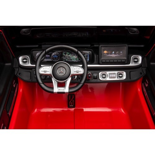 Elektromobilis Mercedes Benz G63 AMG XXL, sarkans