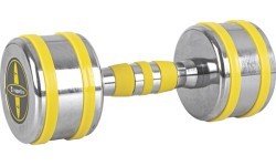 Хромированная гантель inSPORTline Yellsteel 7 кг
