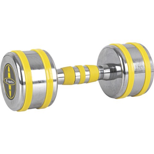 Chrome Dumbbell inSPORTline Yellsteel 8 kg
