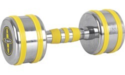 Chrome Dumbbell inSPORTline Yellsteel 8 kg