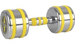 Chrome Dumbbell inSPORTline Yellsteel 9 kg