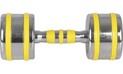 Chrome Dumbbell inSPORTline Yellsteel 9 kg