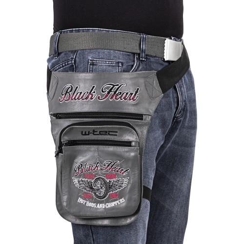 Motorcycle Thigh Bag W-TEC Black Heart Relicto